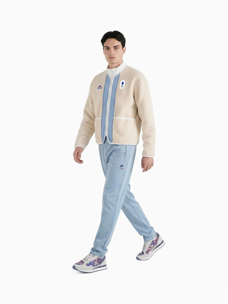 Veste zippée polaire avec coudières matelassées JP Milano-Cortina
