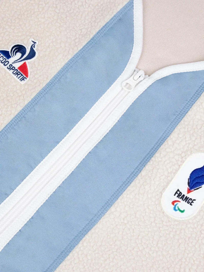 Veste zippée polaire avec coudières matelassées JP Milano-Cortina