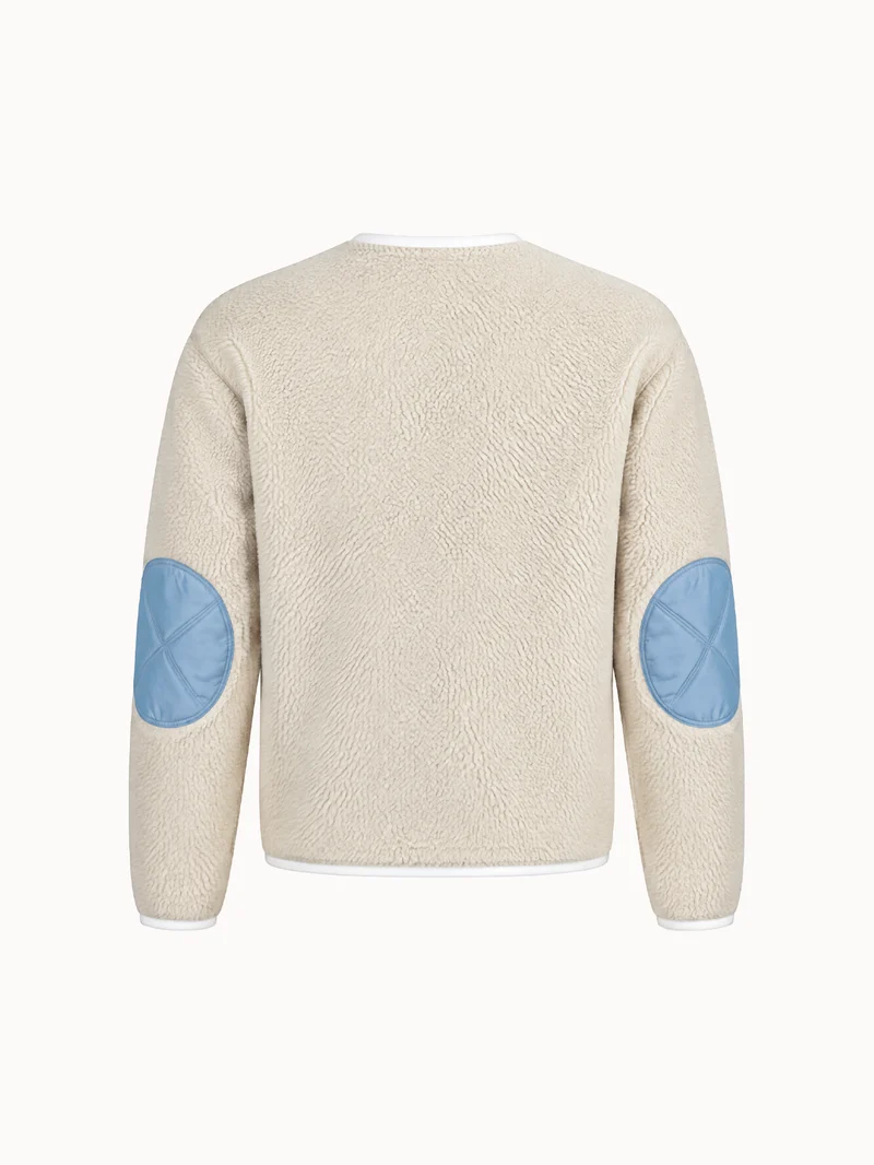 Veste zippée polaire avec coudières matelassées JP Milano-Cortina