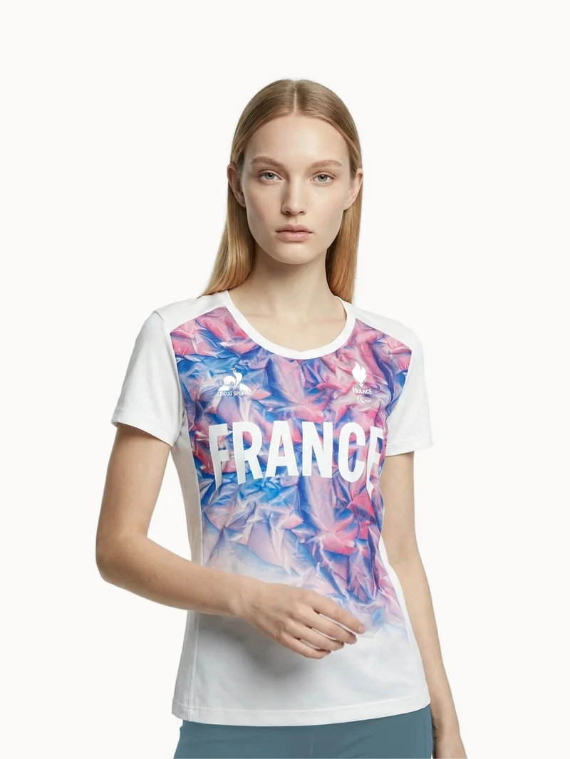 Maillot Équipe de France Olympique 2026 en jersey technique