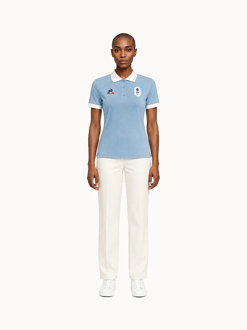 Polo en jersey technique brillant JP Milano-Cortina 2026