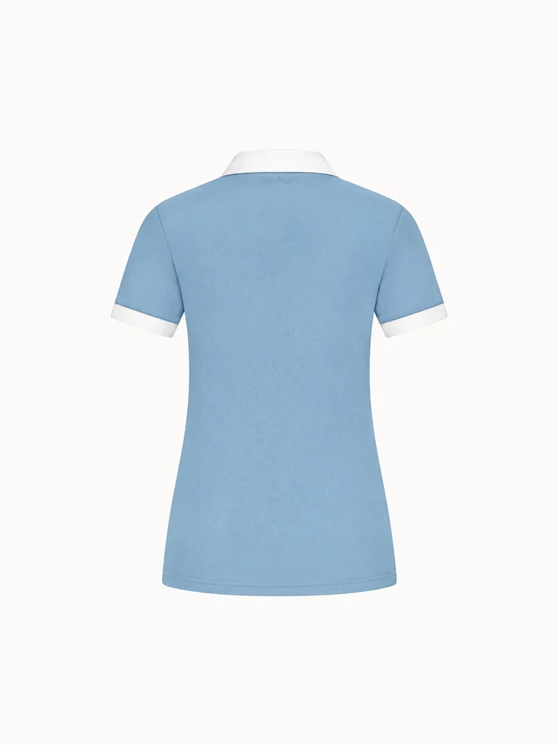 Polo en jersey technique brillant JP Milano-Cortina 2026