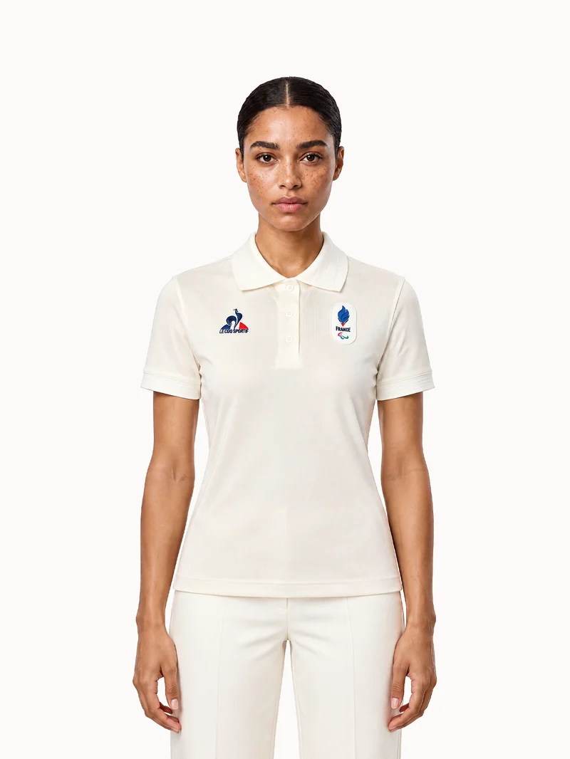 Polo en jersey technique brillant JP Milano-Cortina 2026