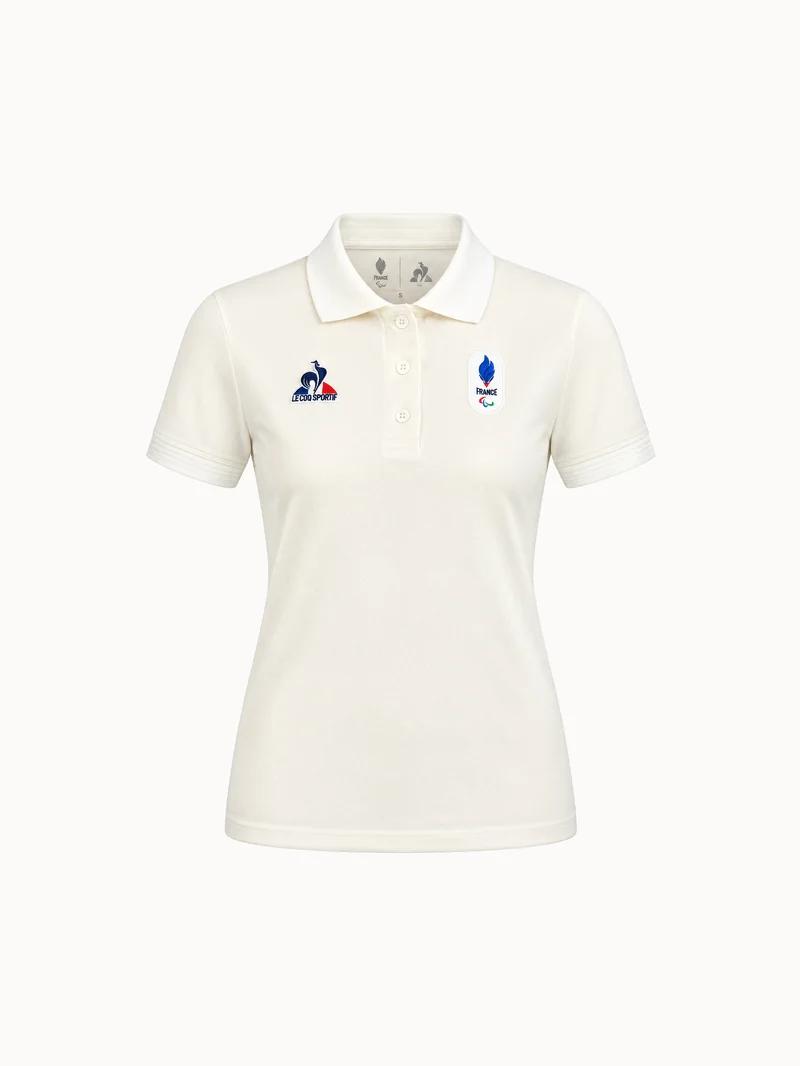 Polo en jersey technique brillant JP Milano-Cortina 2026