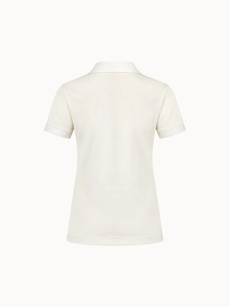 Polo en jersey technique brillant JP Milano-Cortina 2026