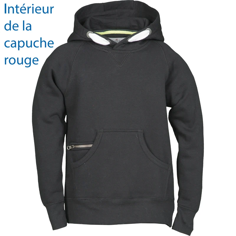 Sweat enfant Colorado Noir/rouge 12 ans