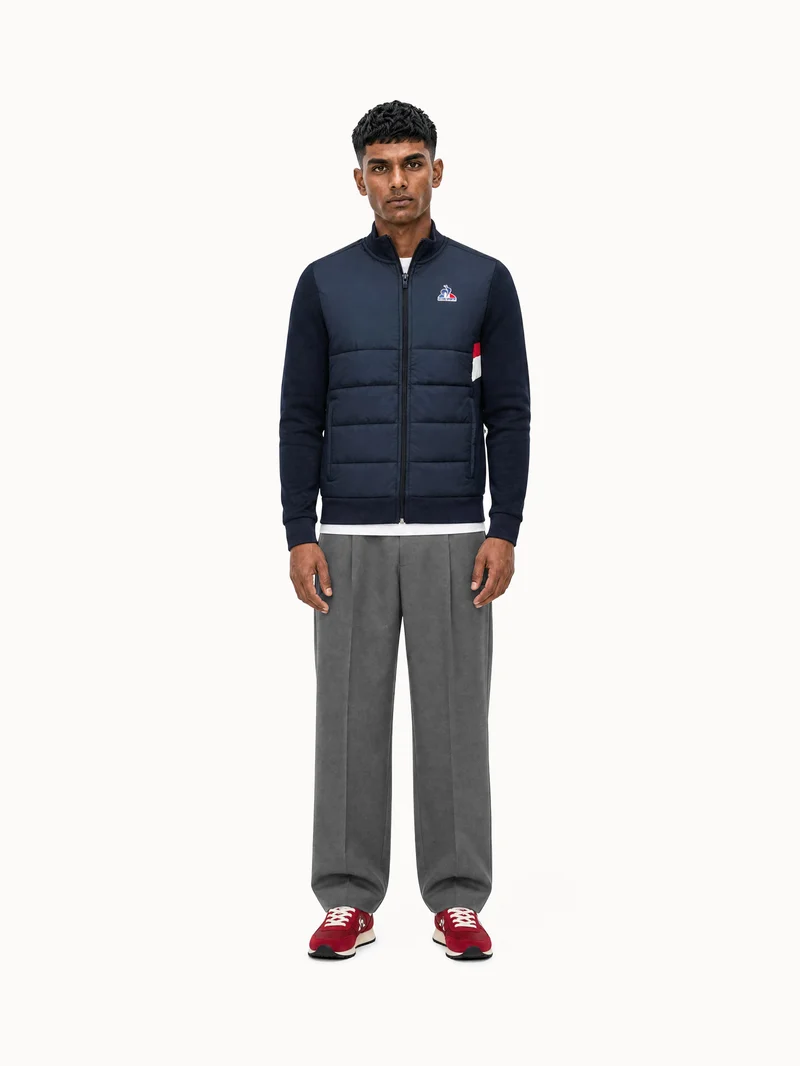 Veste Tricolore bi-matière matelassée déperlante
