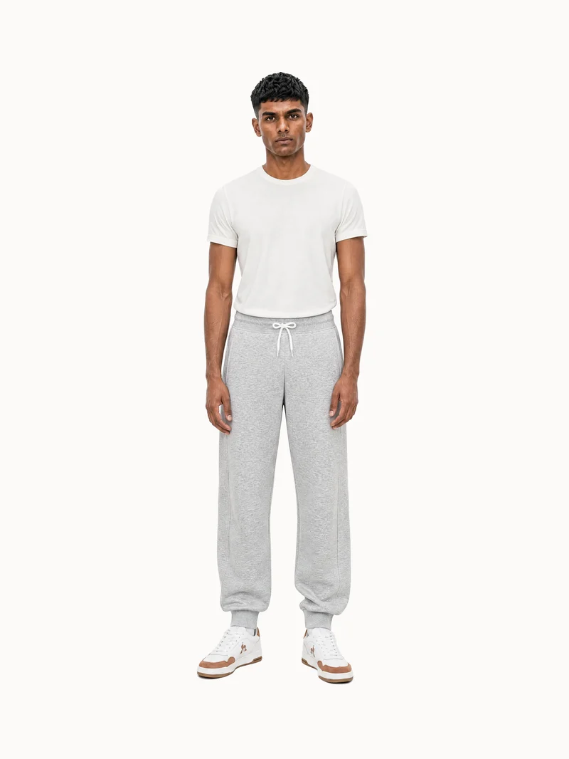 Pantalon relax en molleton gratté