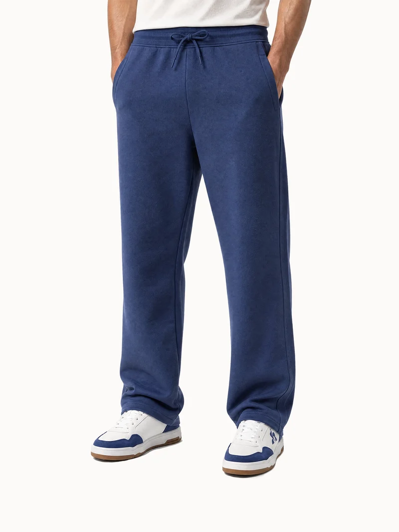 Pantalon relax en molleton gratté