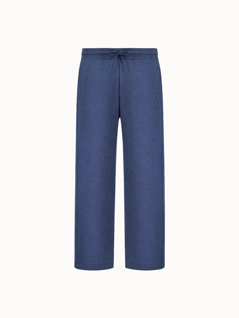 Pantalon relax en molleton gratté