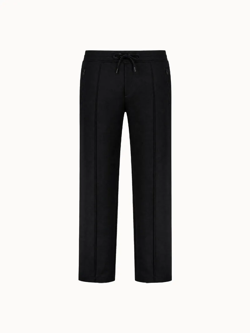 Pantalon droit en double face