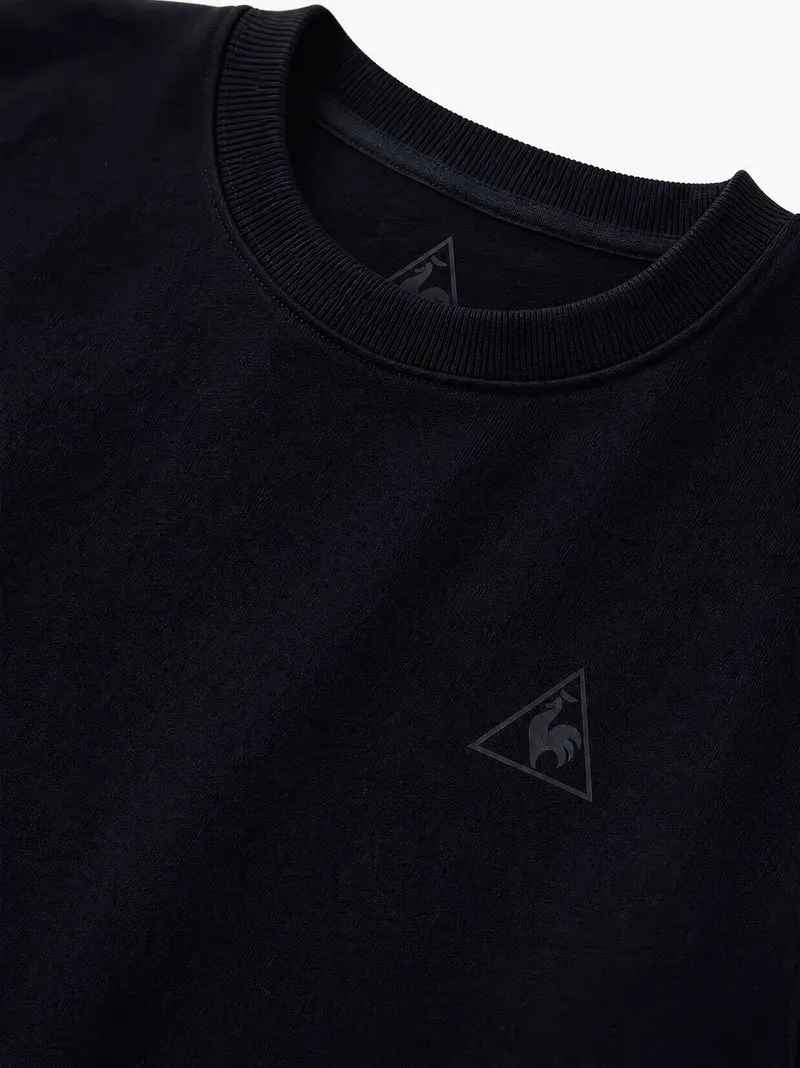 Sweat col rond relax en double face