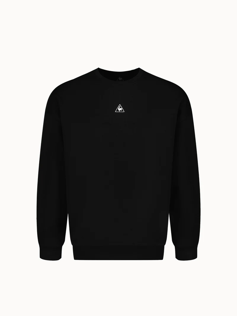 Sweat col rond relax en double face