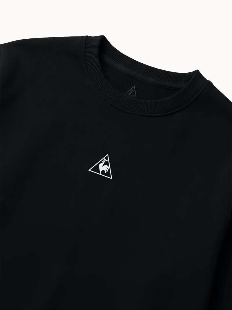 Sweat col rond relax en double face