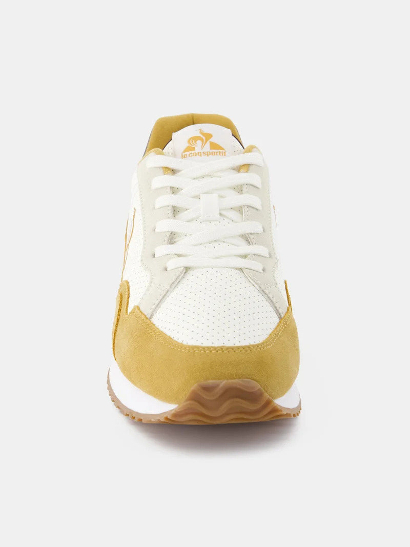 Sneakers rétro-running en cuir perforé et suede Jet Star