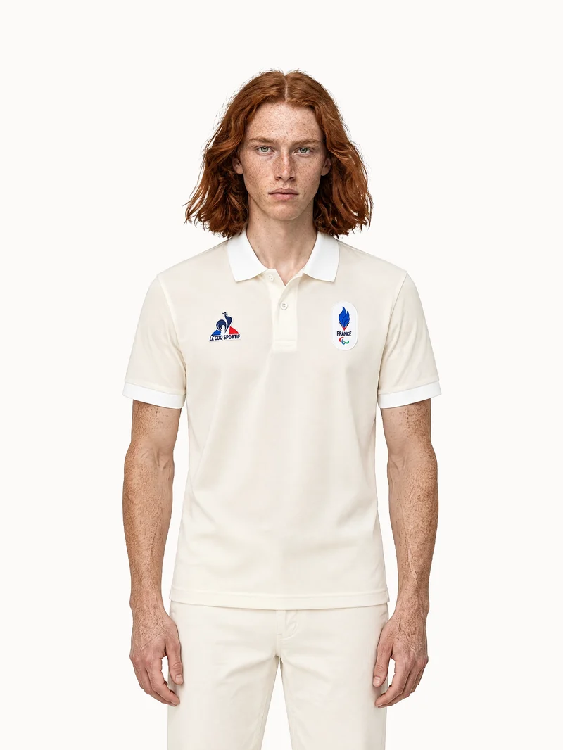 Polo en jersey technique brillant JP Milano-Cortina 2026