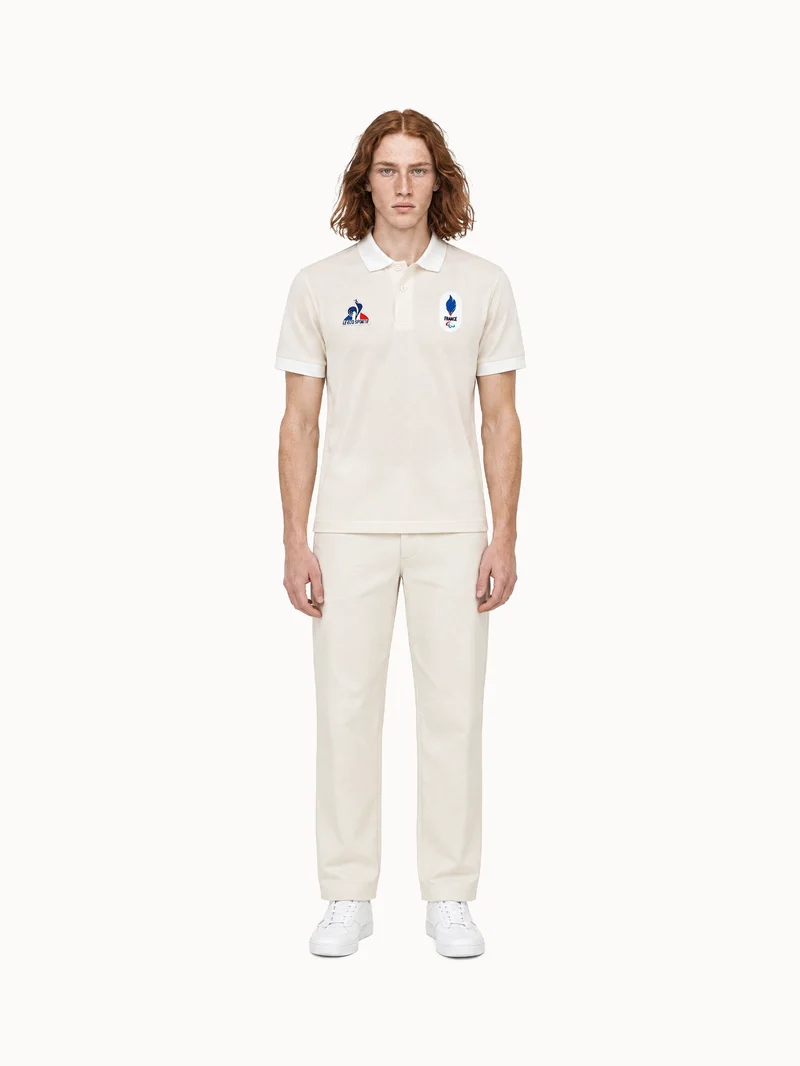 Polo en jersey technique brillant JP Milano-Cortina 2026