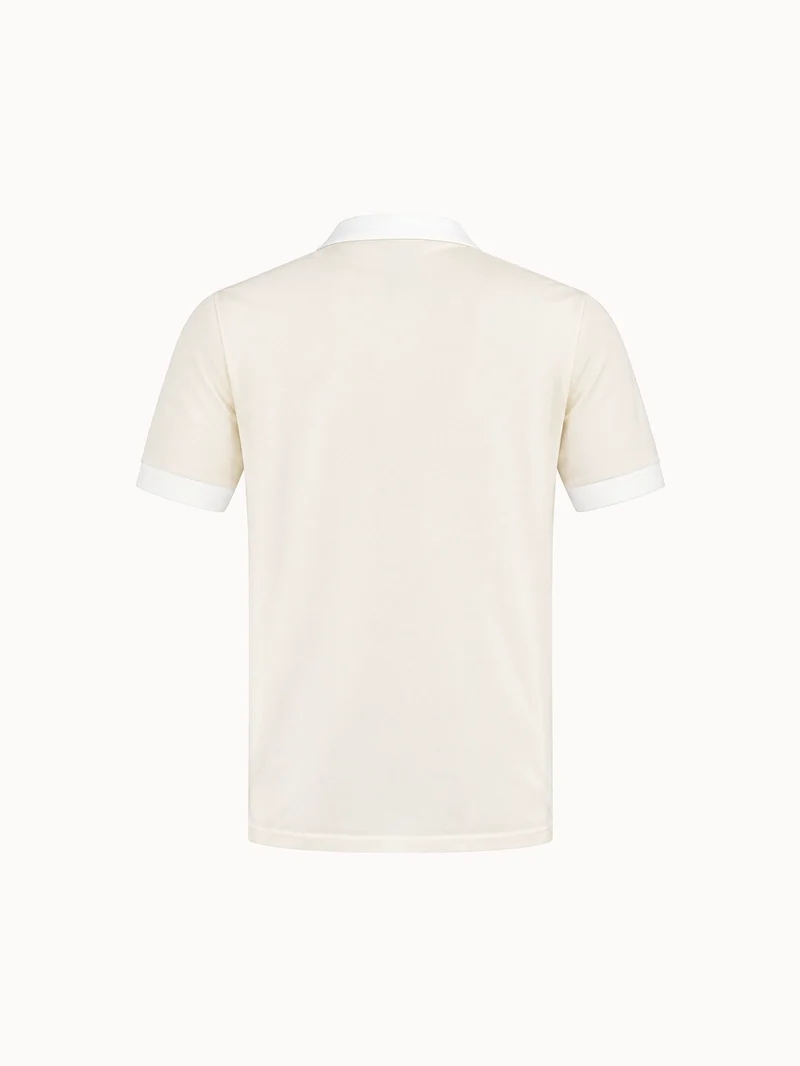 Polo en jersey technique brillant JP Milano-Cortina 2026