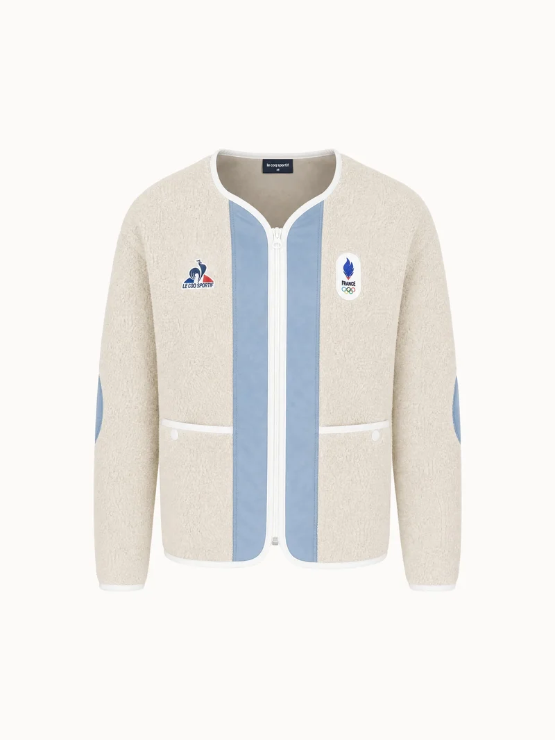 Veste zippée Équipe de France Olympique 2026 en polaire