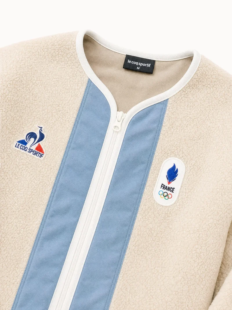 Veste zippée Équipe de France Olympique 2026 en polaire