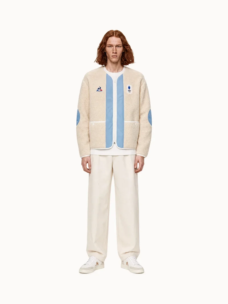 Veste zippée Équipe de France Olympique 2026 en polaire