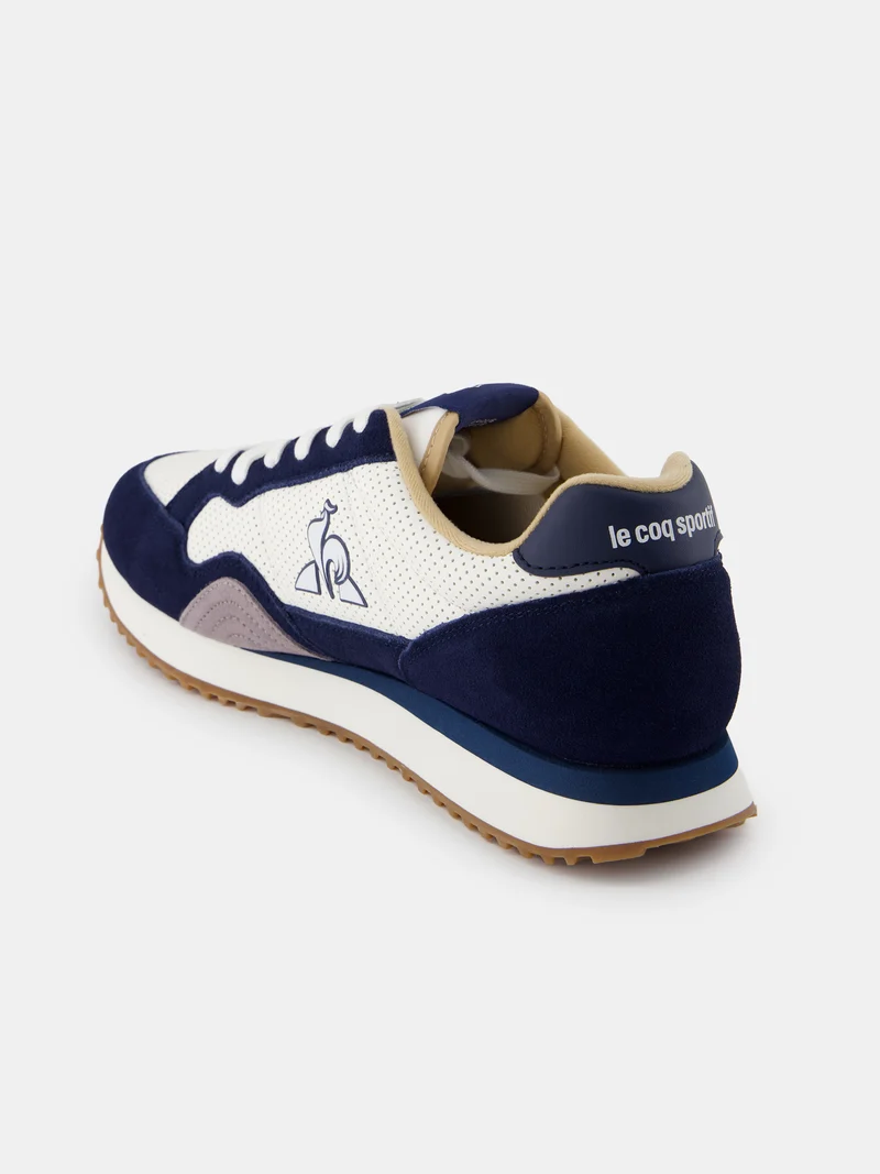 Sneakers rétro-running en cuir perforé et suede Jet Star