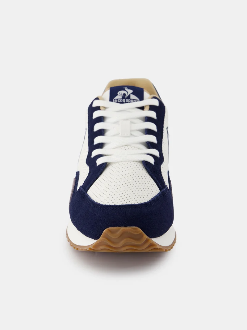Sneakers rétro-running en cuir perforé et suede Jet Star