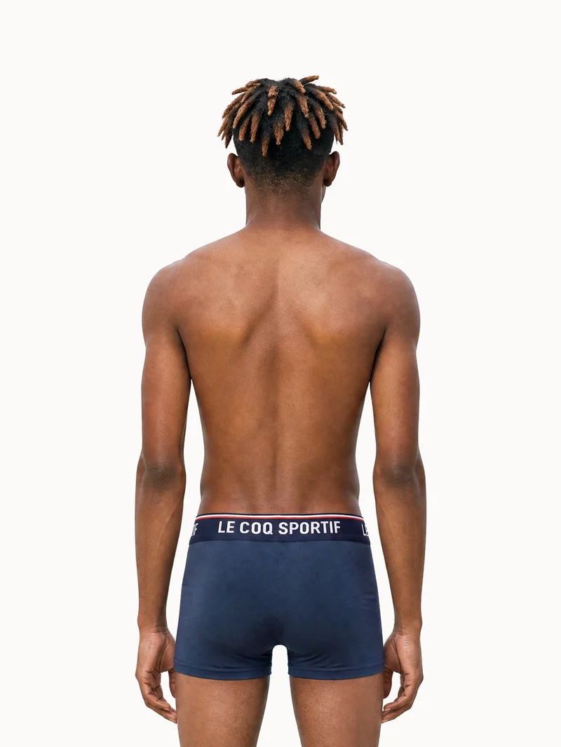 Boxer en coton avec détail tricolore (lot de 2)
