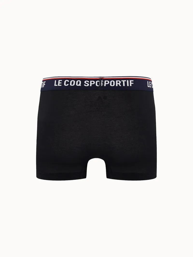 Boxer en coton avec détail tricolore (lot de 2)