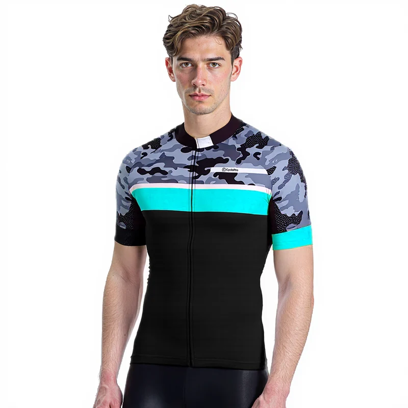 MAILLOT DE CYCLISME TURQUOISE - CAMORIDE
