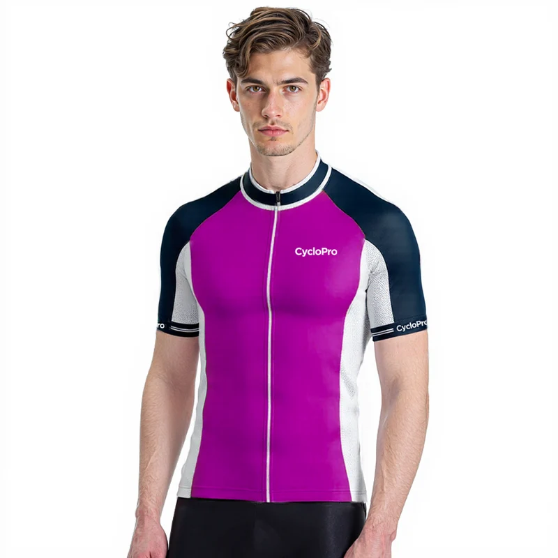 Maillot Cyclisme Route Violet - Uni+