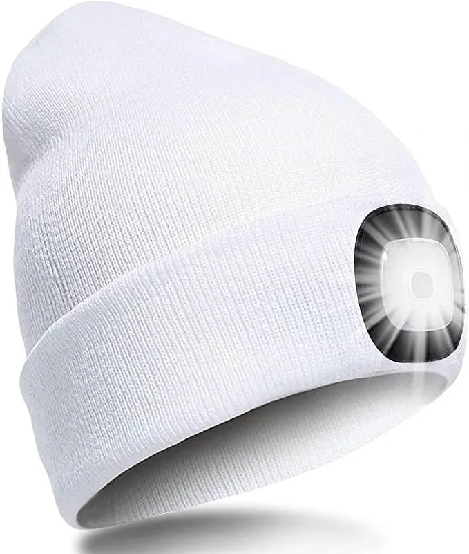 BaniLED™ | Bonnet lampe frontale rechargeable USB avec LED amovible