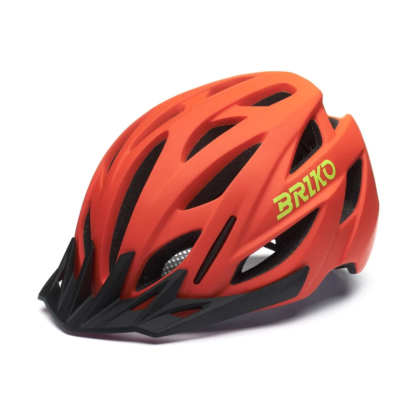 GISLY - Helmets - Helmet - Unisex - Matt Pomegranate Orange-Pistachio Green