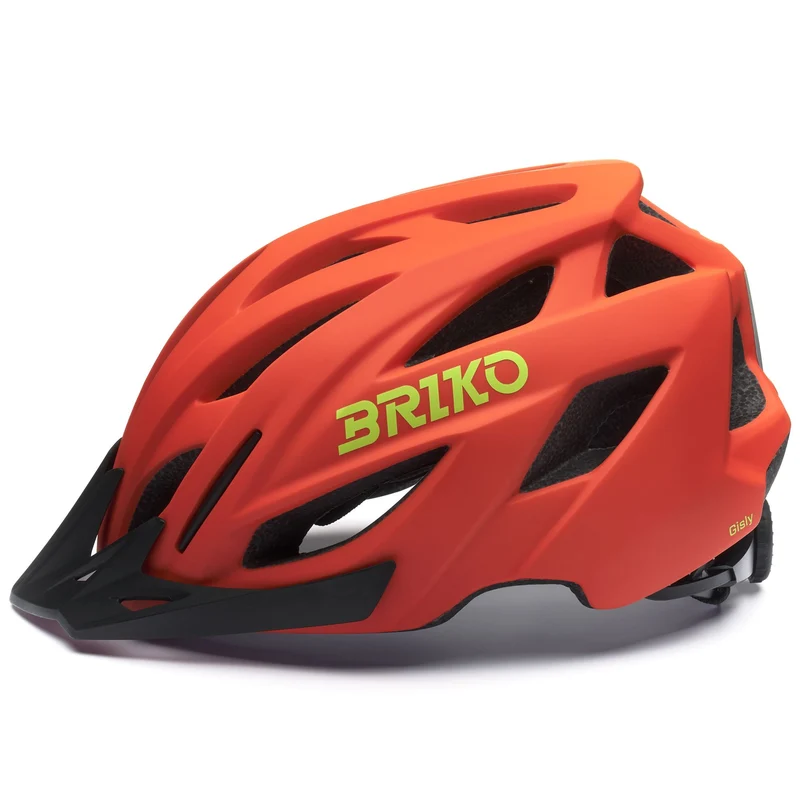 GISLY - Helmets - Helmet - Unisex - Matt Pomegranate Orange-Pistachio Green