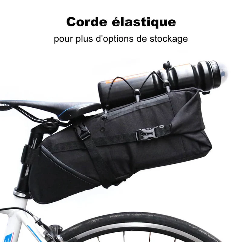 RearPack™ | Sacoche de selle 10L résistante avec attache pour feu arrière