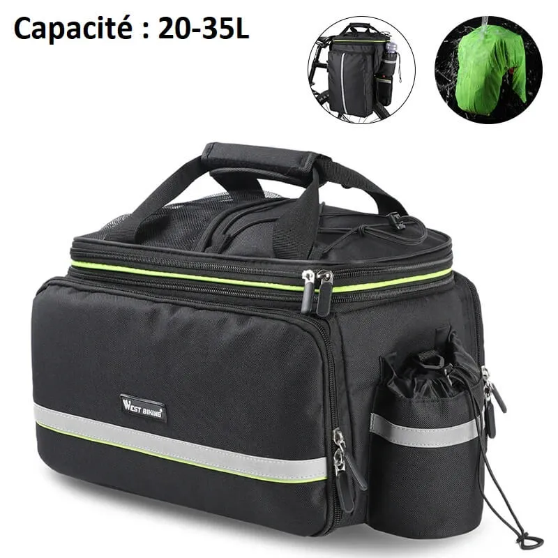 RearRider™ | Sacoche velo porte bagage grande capacité 25/35L