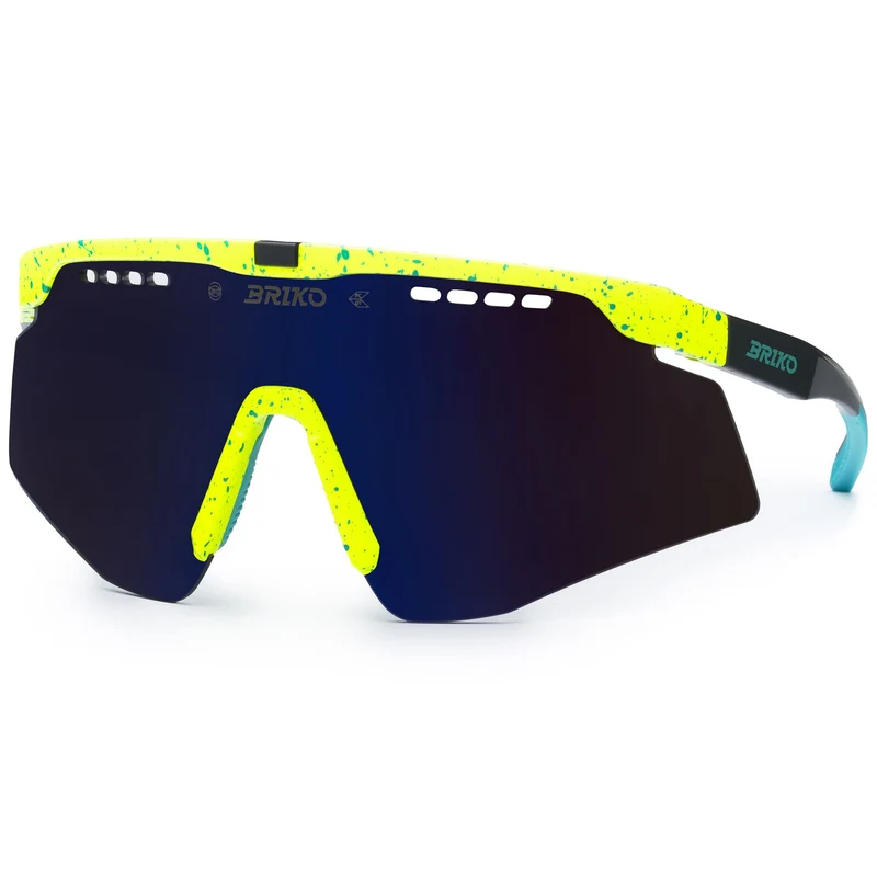 SHUTTLE - Glasses - Sunglasses - Unisex - Dotted Yellow Turquoise-BM3