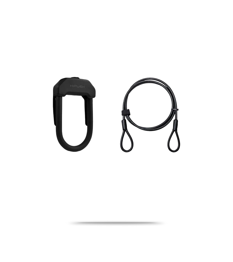DX+ D-Lock with Cable Sold Secure Gold