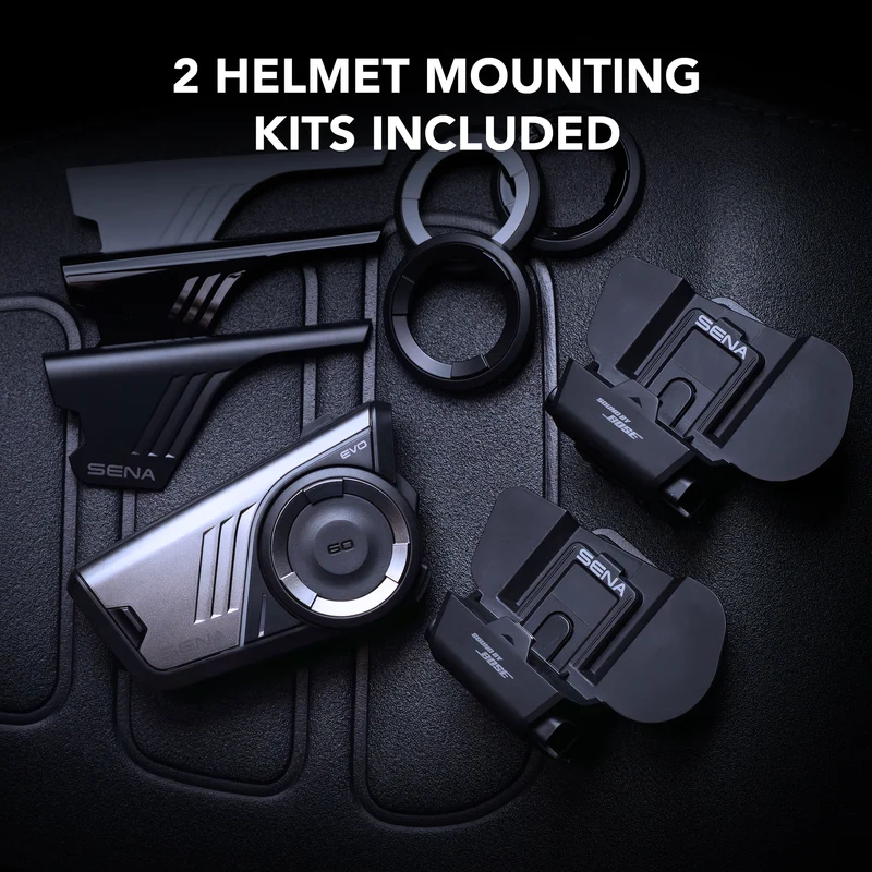 60S EVO Motorcycle Communication Headset with Sound by Bose, WAVE, Mesh, and Bluetooth Intercom