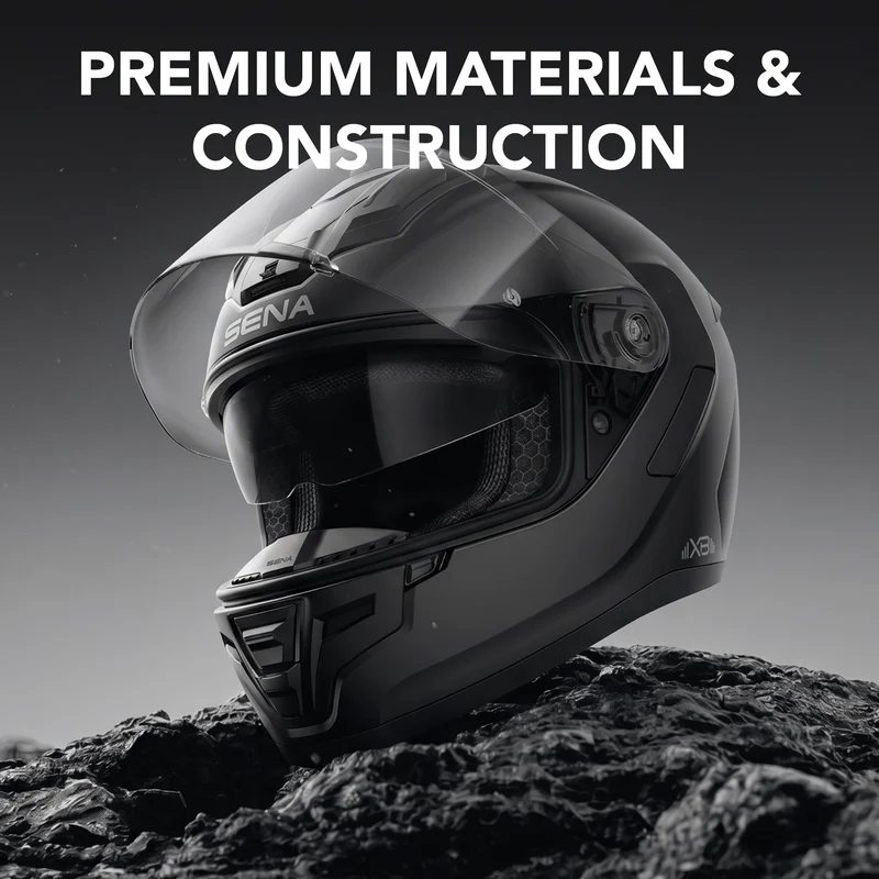 PHANTOM XB Full-face Motorcycle Helmet with Integrated Communiation System Featuring Extreme Bass
