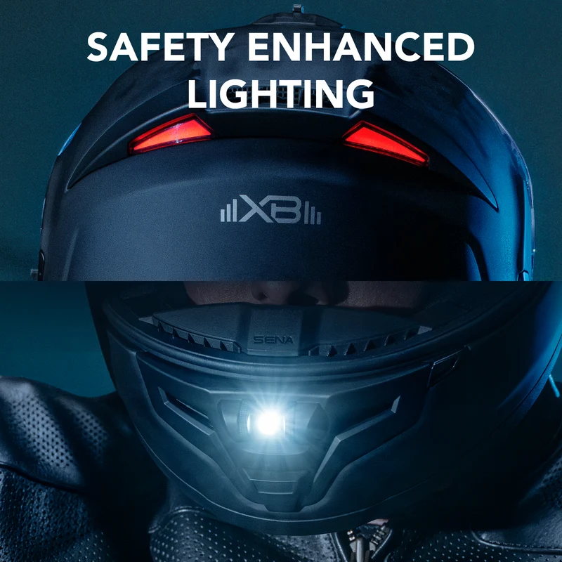 PHANTOM XB Full-face Motorcycle Helmet with Integrated Communiation System Featuring Extreme Bass
