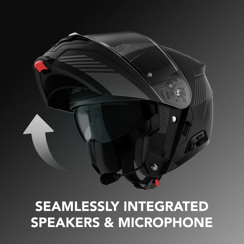 SPECTER Modular Smart Communication Motorcycle Helmet with Mesh Intercom, ECE