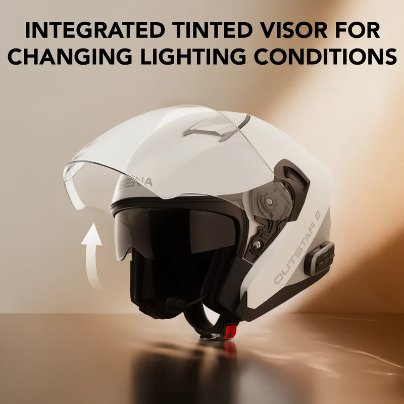 OUTSTAR 2 Open-Face Smart Communication Helmet for Daily Use
