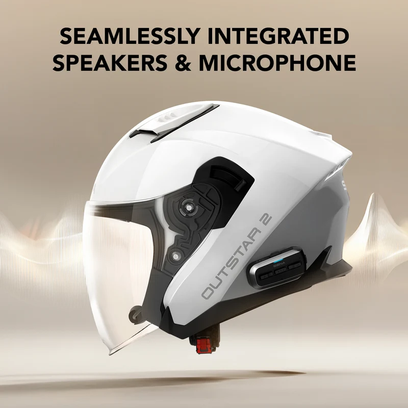 OUTSTAR 2 Open-Face Smart Communication Helmet for Daily Use