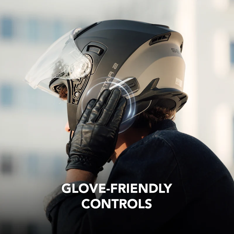 OUTSTAR 2 Open-Face Smart Communication Helmet for Daily Use