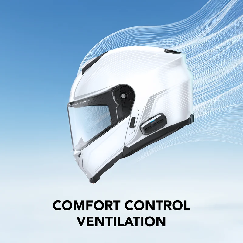 OUTRUSH 2 Modular Smart Motorcycle Helmet with Mesh Intercom Communication, ECE 22.06