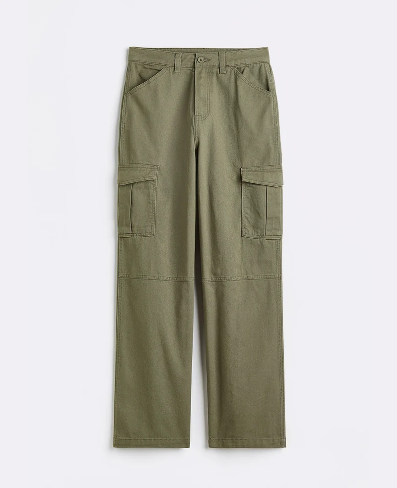 Solid Cargo Pant