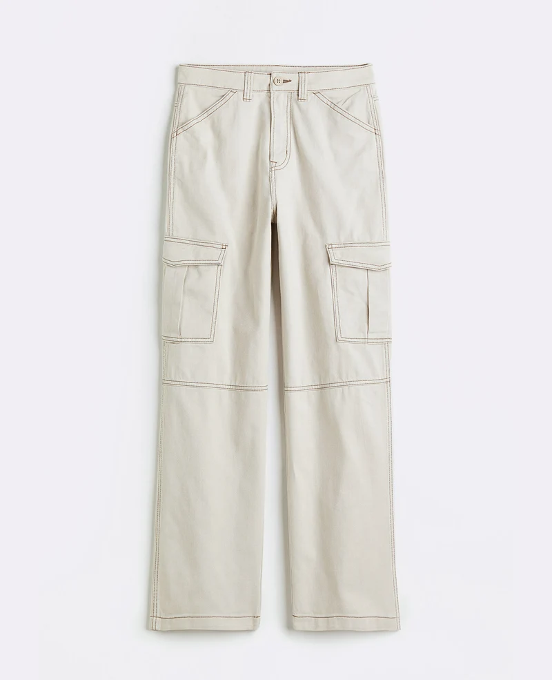 Solid Cargo Pant