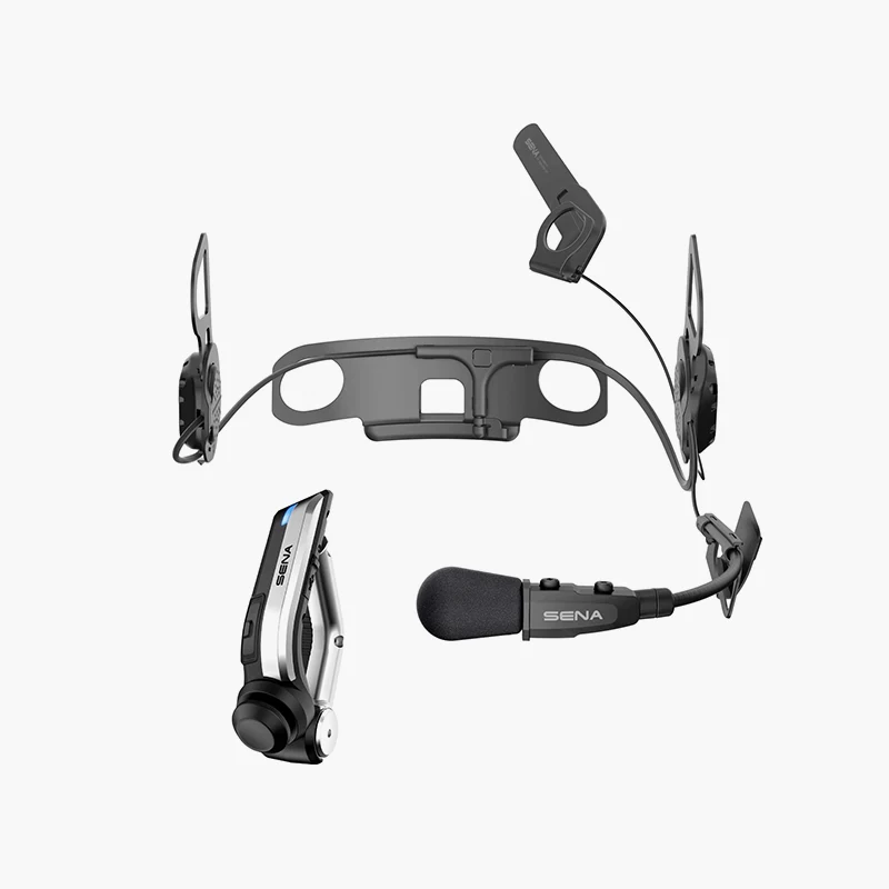 10U Motorcycle Bluetooth Communication System with Handlebar Remote for Shoei J-Cruise