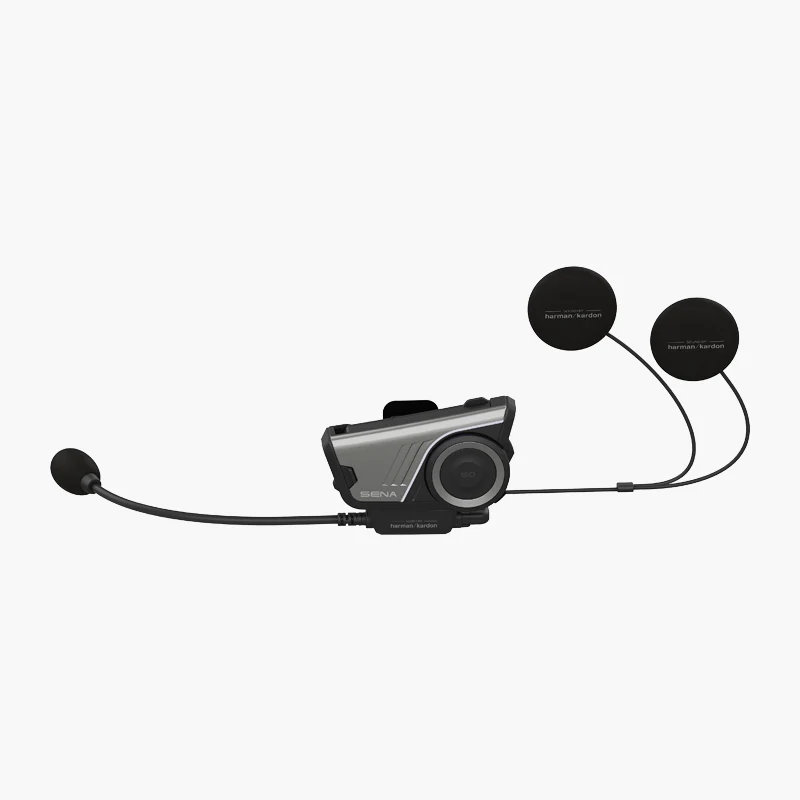 60S Motorcycle Communication Headset with WAVE, Mesh, and Bluetooth Intercom, 2nd Generation SOUND by Harman Kardon